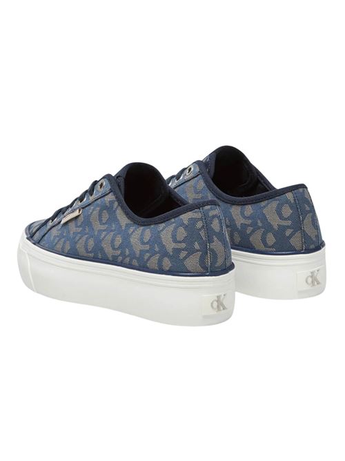 Sneaker blu donna in tela Calvin Klein Jeans | YW0YW019650G0